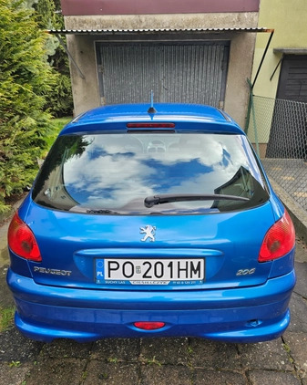 Peugeot 206 cena 7100 przebieg: 134092, rok produkcji 2007 z Poznań małe 154
